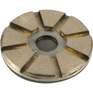 Toolip metal floor disc with hook and loop backing