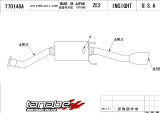 Tanabe Medallion Touring Exhaust - Honda Insight 2010 - Honda Insight/Exhaust