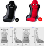 Buddy Club Racing Spec Bucket Seat - Honda Fit/Honda Fit 06-08/Interior/Interior Accessories