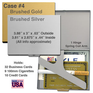 Metal wallet #4 for 9 100mm cigarettes or 10 credit cards. Metal wallet #4 for 9 100mm cigarettes or 10 credit cards.