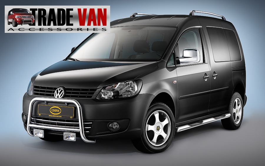 Cobra Side Bars with 4 Steps VW Caddy Short Wheel Base Trade Van
