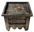 Metal and Bone Square Side Table MB-ST009