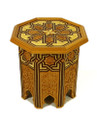 Hand Carved Wood Side Table CW-ST001