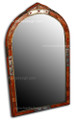 Pointed Arch Top Orange Camel Bone Mirror M-MB015