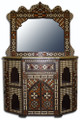 Bone Inlay Cabinet with Mirror MB-CA007