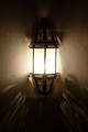 Metal with White Glass Wall Sconce WL023