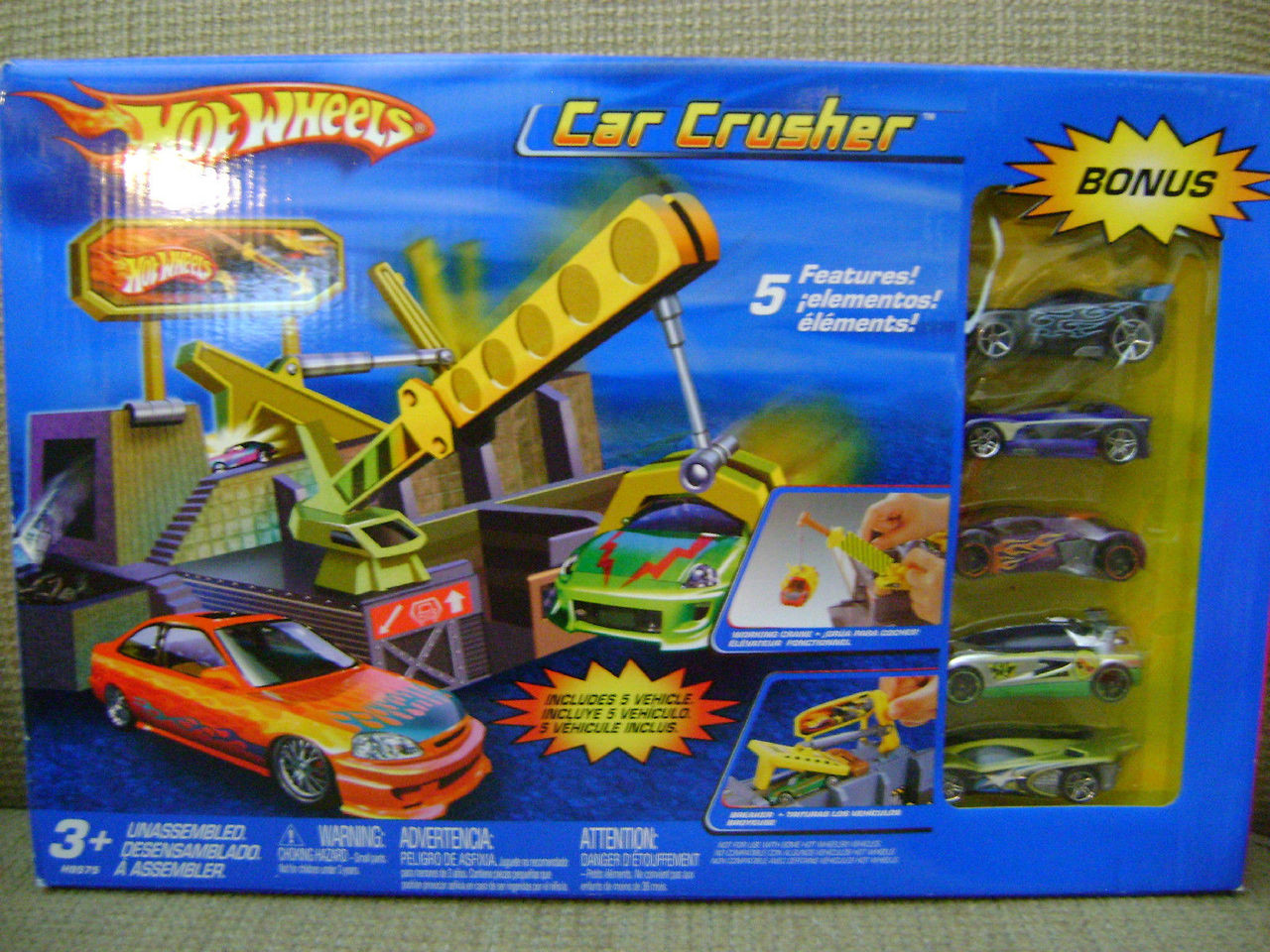 Hot Wheels Car Crusher Playset