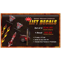 Weaver Lift Flame or Pinstripe Decal