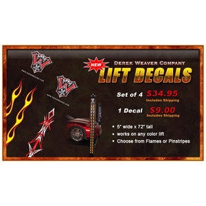 Weaver Lift Flame or Pinstripe Decal