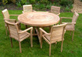 Turnworth 150cm Round Ring Table Set with Lovina Stacking Chairs