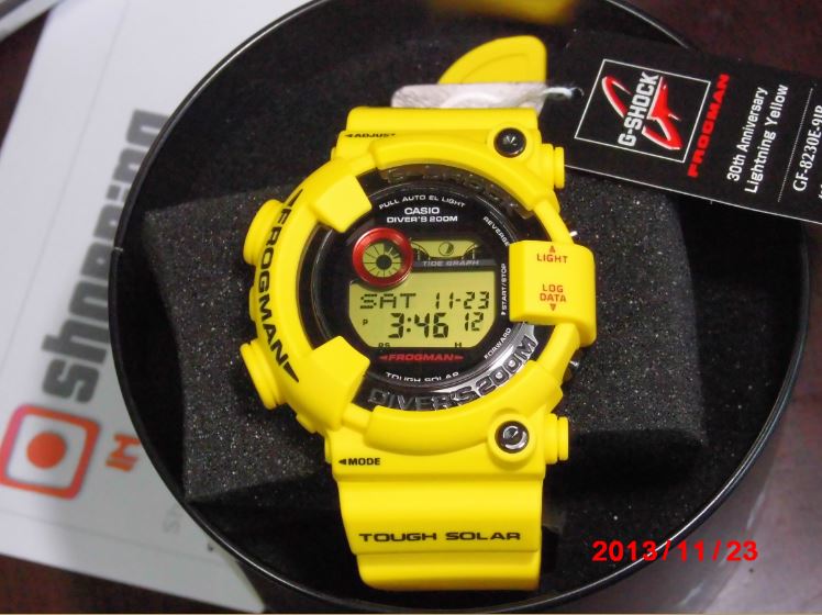 casio frogman yellow