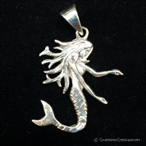 Mermaid on Black Background