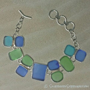 Sea Glass Hopscotch Bracelet