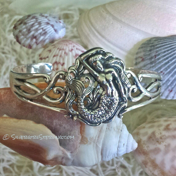 Silvergirl Mermaid Cuff Bracelet