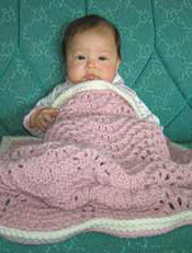 faux knit crochet baby blanket {free pattern} | Little Bir Secrets