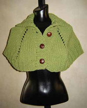 knitting pattern photo of #53 Turtleneck Capelet PDF Knitting Pattern