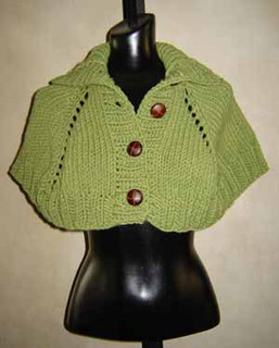 knitting pattern photo of #53 Turtleneck Capelet PDF Knitting Pattern