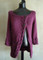 knitting pattern photo of #94 Cables and Flowers Top-Down Cardigan PDF Knitting Pattern