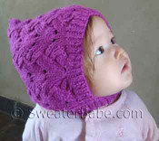 photo of #91 Fancy Stitch Pixie Baby Hat PDF Knitting Pattern