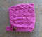 flat photo of #91 Fancy Stitch Pixie Baby Hat PDF Knitting Pattern