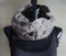 photo of #107 Deluxe Lace Cowl PDF Knitting Pattern worn upside down