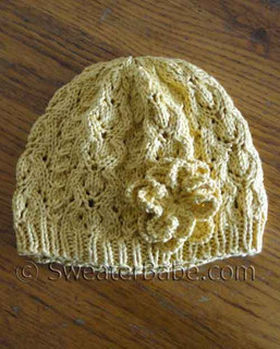 photo of #115 Romantic Lace Beret PDF Knitting Pattern