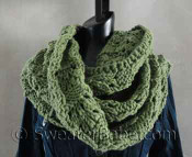 photo of #127 Soft and Chunky Infinity Scarf PDF Knitting Pattern