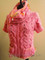 photo of #135 Babe Zip-Front Hello Kitty Cardigan and Cowl Set PDF Knitting Pattern with cowl.