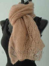 photo of #148 Blushing Lace Shawl Scarf PDF Knitting Pattern