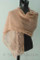 draped as a shawl photo of #148 Blushing Lace Shawl Scarf PDF Knitting Pattern