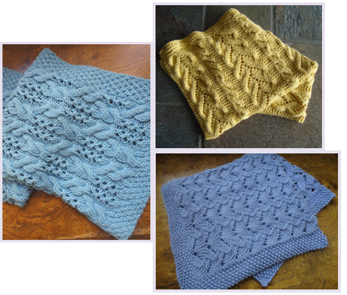 knitting pattern for best-selling blanket trio eBook
