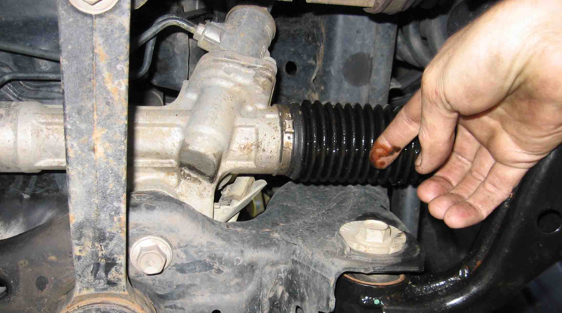 Bmw power steering rack leak #4