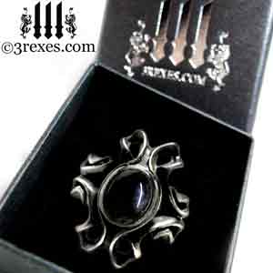 empress-gothic-ring-925-sterling-silver-black-onyx-statement-jewelry-prestige-black-box-3-rexes-jewelry