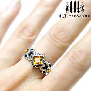 the royal princess wedding ring model citrine stone gothic medieval engagement band - Medieval Wedding Rings the royal princess wedding ring model citrine stone gothic medieval engagement band - Medieval Wedding Rings