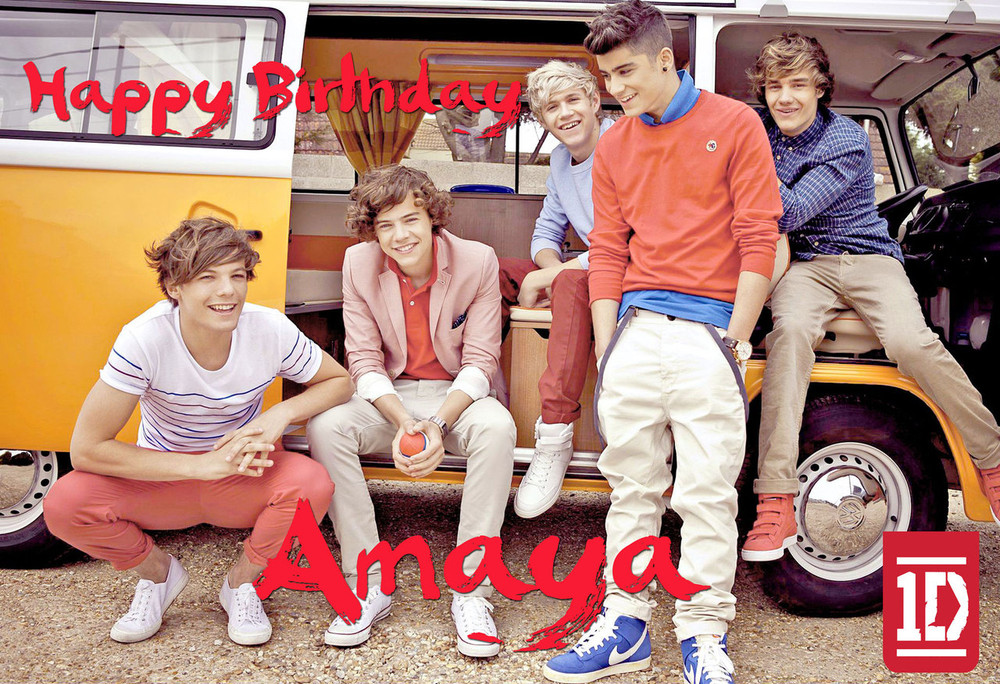 One Direction Personalized Poster