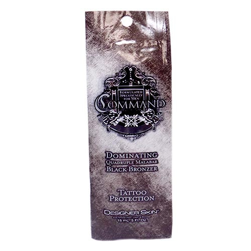 Designer Skin COMMAND Black Bronzer for Men - .5 oz. Packet