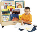 Jonti-Craft 3509JC Birch Mobile Pick A Book Stand 1 Sided