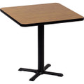 Allied TB3636 Cafe Table with Cross Base 36 x 36 Square