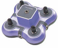 Califone 1114BL 4 Position Mini Jack Box Blue with Volume Control 