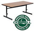 Correll CSA3072 High Pressure Top Adjustable Height Computer Table 30 inch by 72 inch