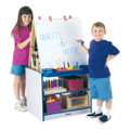 Jonti-Craft 0289JCWW Rainbow Accents 2 Station Easel