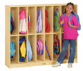 Jonti-Craft 2686JC Birch Twin Trim Locker Unit 16 Sections