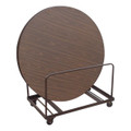 Correll T6060 Edge Stacking Round Folding Table Truck