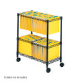 Safco 5278 Two Tier Rolling File Cart