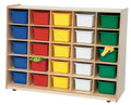 Wood Designs WD16083 Tip Me Not 25 Tray Storage with Assorted Trays