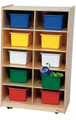 Wood Designs WD16103 Vertical Storage with 10 Assorted Trays