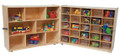 Wood Designs Half and Half 25 Tray Storage with Clear Trays WD23601