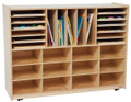 Wood Designs WD44009 Multi Sectioned Handy Storage Center without Trays