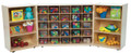 Wood Designs WD25501 25 Tray Tri Fold Storage with Clear Trays