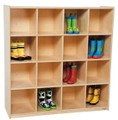 Wood Designs WD50916 16 Cubby Deep Storage